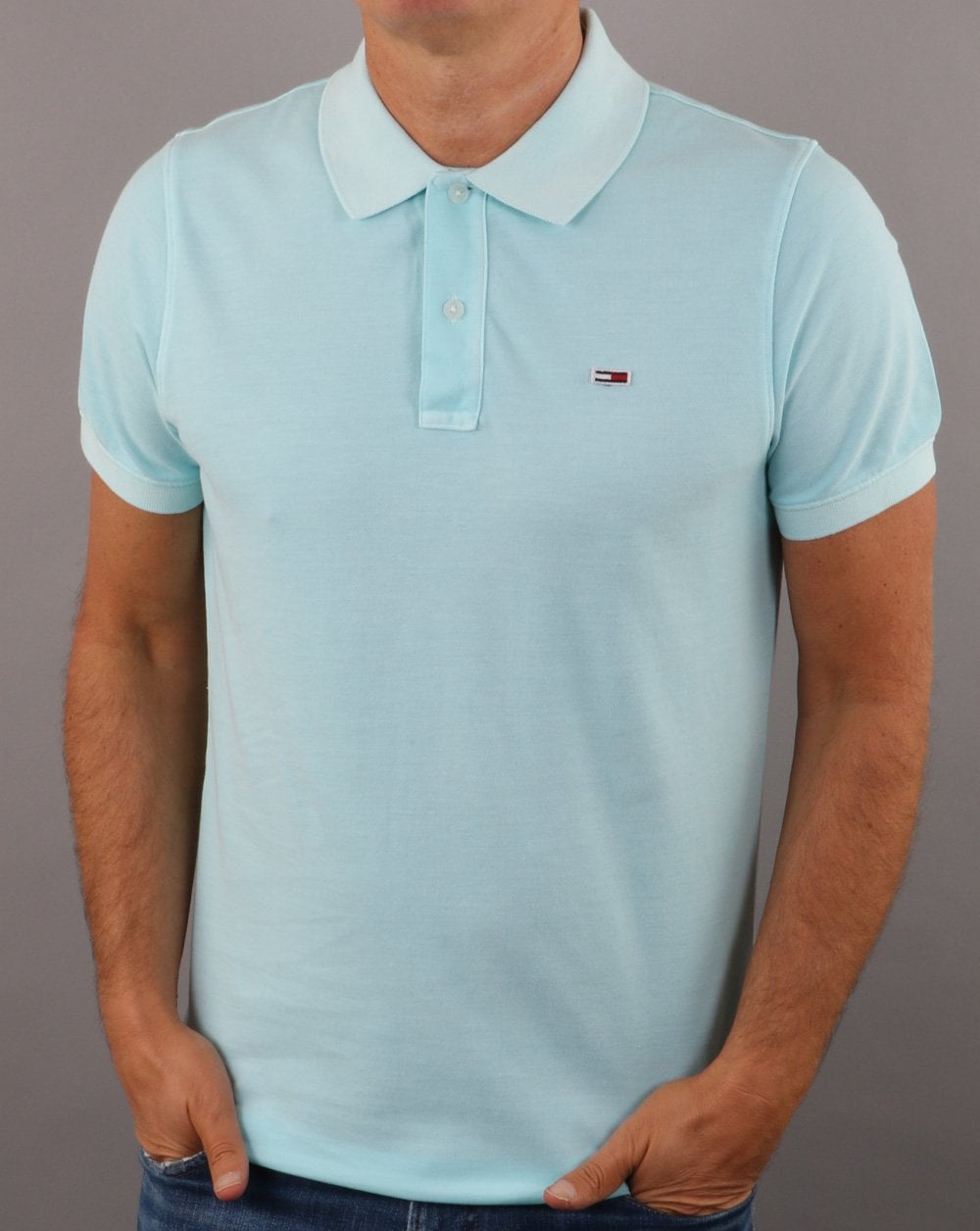 Tommy Hilfiger Leichtes Poloshirt Hellblau