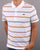 Lacoste Striped Polo Shirt White