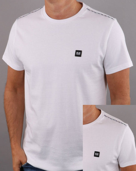 Weekend Offender Bunbury Check Detail T-shirt White