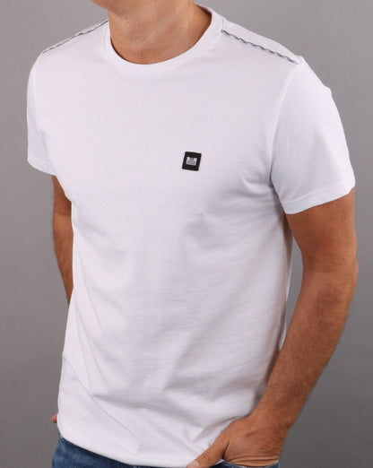 Weekend Offender – Bunbury – T-Shirt mit Karomuster in Weiß