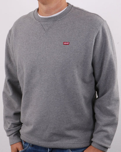 Levis Original – Sweatshirt mit Rundhalsausschnitt, Grau meliert