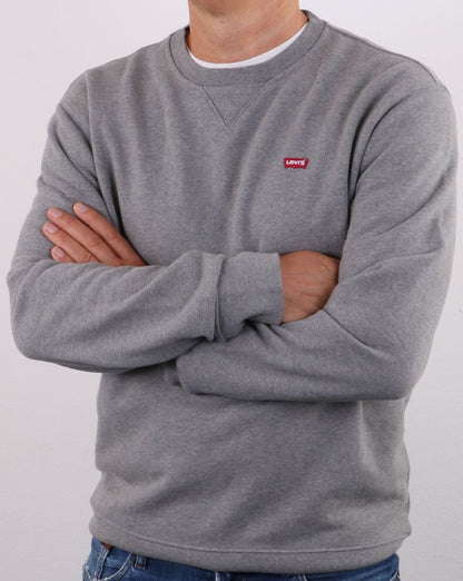 Levis Original – Sweatshirt mit Rundhalsausschnitt, Grau meliert