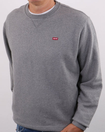 Levis Original – Sweatshirt mit Rundhalsausschnitt, Grau meliert