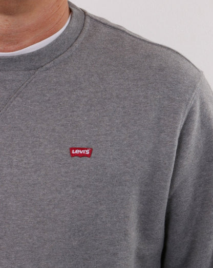 Levis Original – Sweatshirt mit Rundhalsausschnitt, Grau meliert
