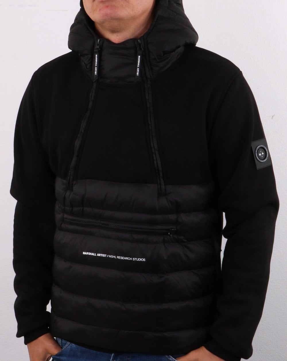 Marshall Artist Alpine Half Zip Jacke Schwarz