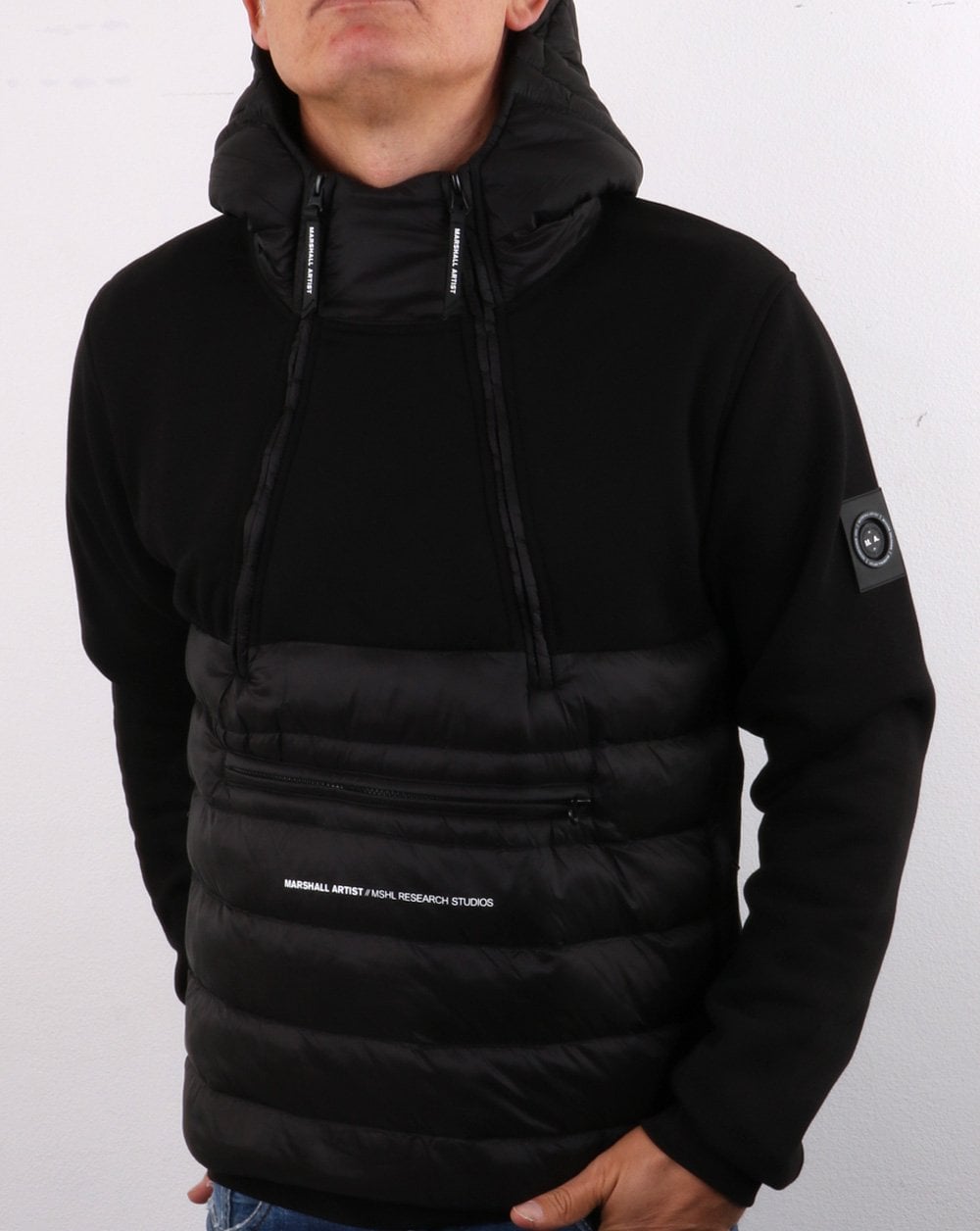 Marshall Artist Alpine Half Zip Jacke Schwarz