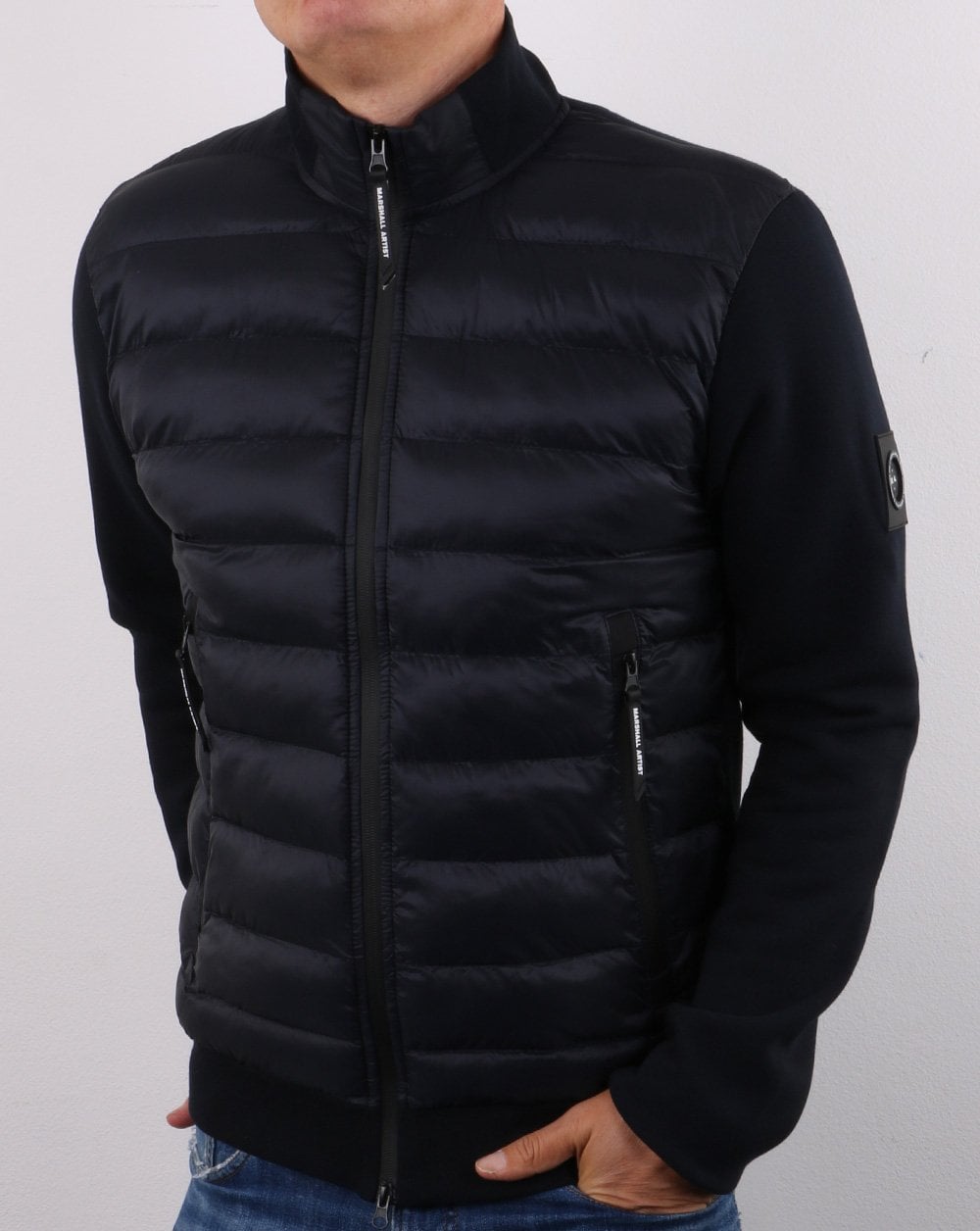 Marshall Artist Alpine Funnel Neck Navy