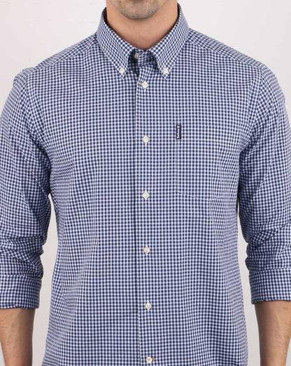 Barbour – Gingham-Hemd, Tintenblau