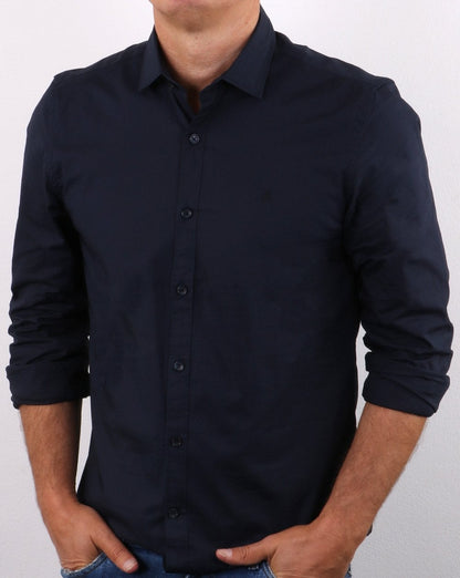 Replay Hemd Marineblau
