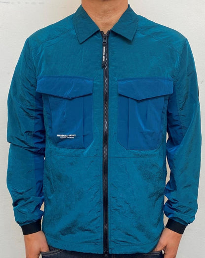 Marshall Artist Acier Overshirt Blaugrün