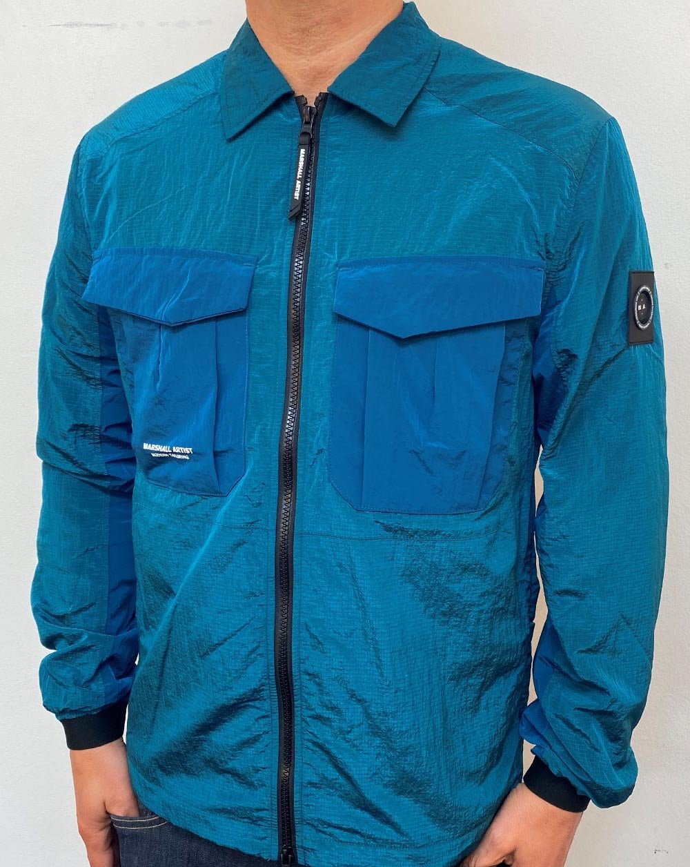 Marshall Artist Acier Overshirt Blaugrün
