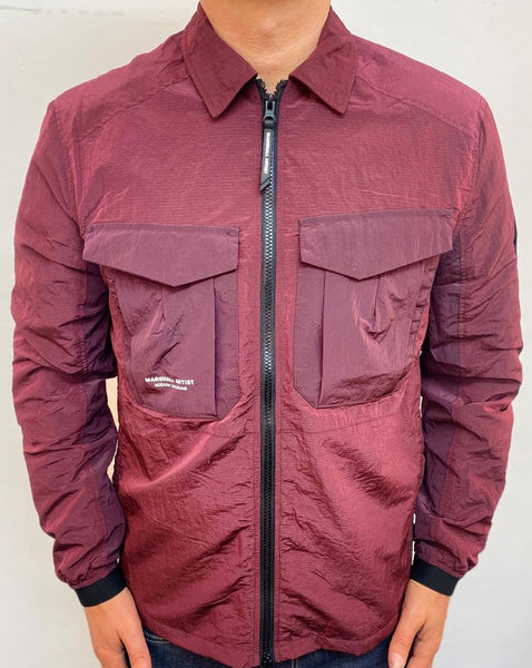 Marshall Artist Acier Overshirt Burgundy