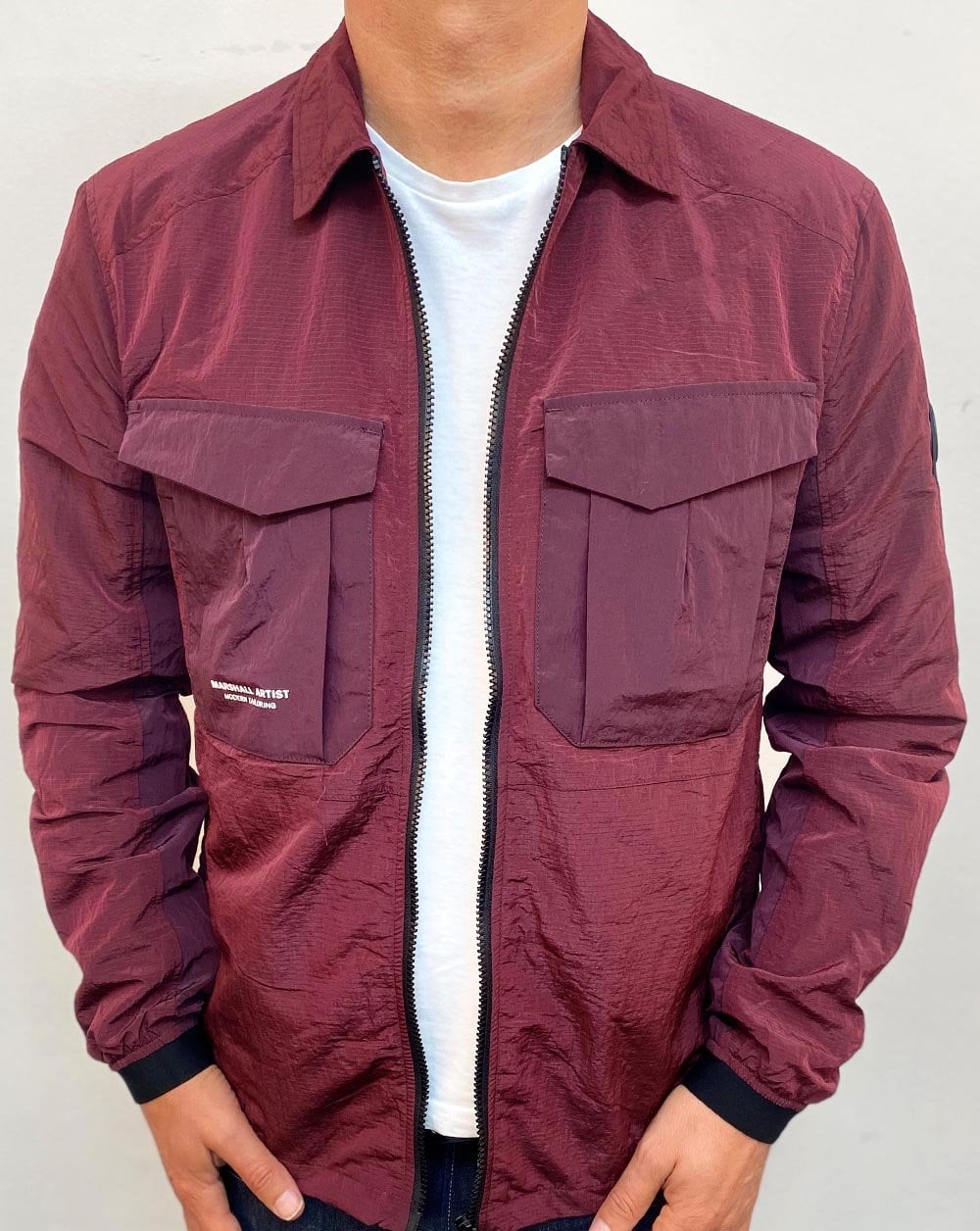 Marshall Artist Acier Overshirt Burgund