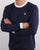 Fila Vintage Long Sleeve Ringer T Shirt Navy