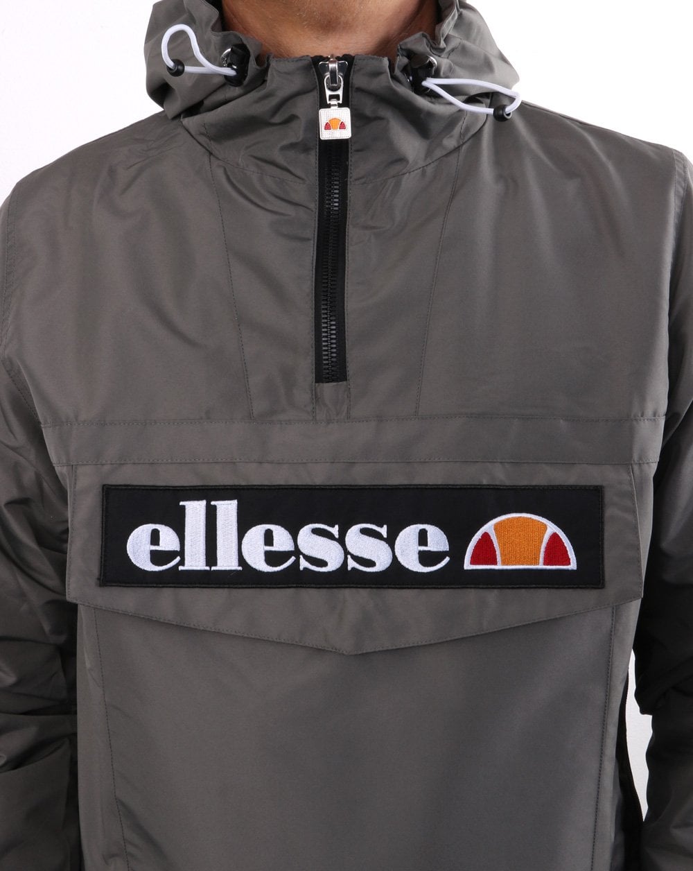 Ellesse – Jacke mit Viertelreißverschluss, Dunkelgrau