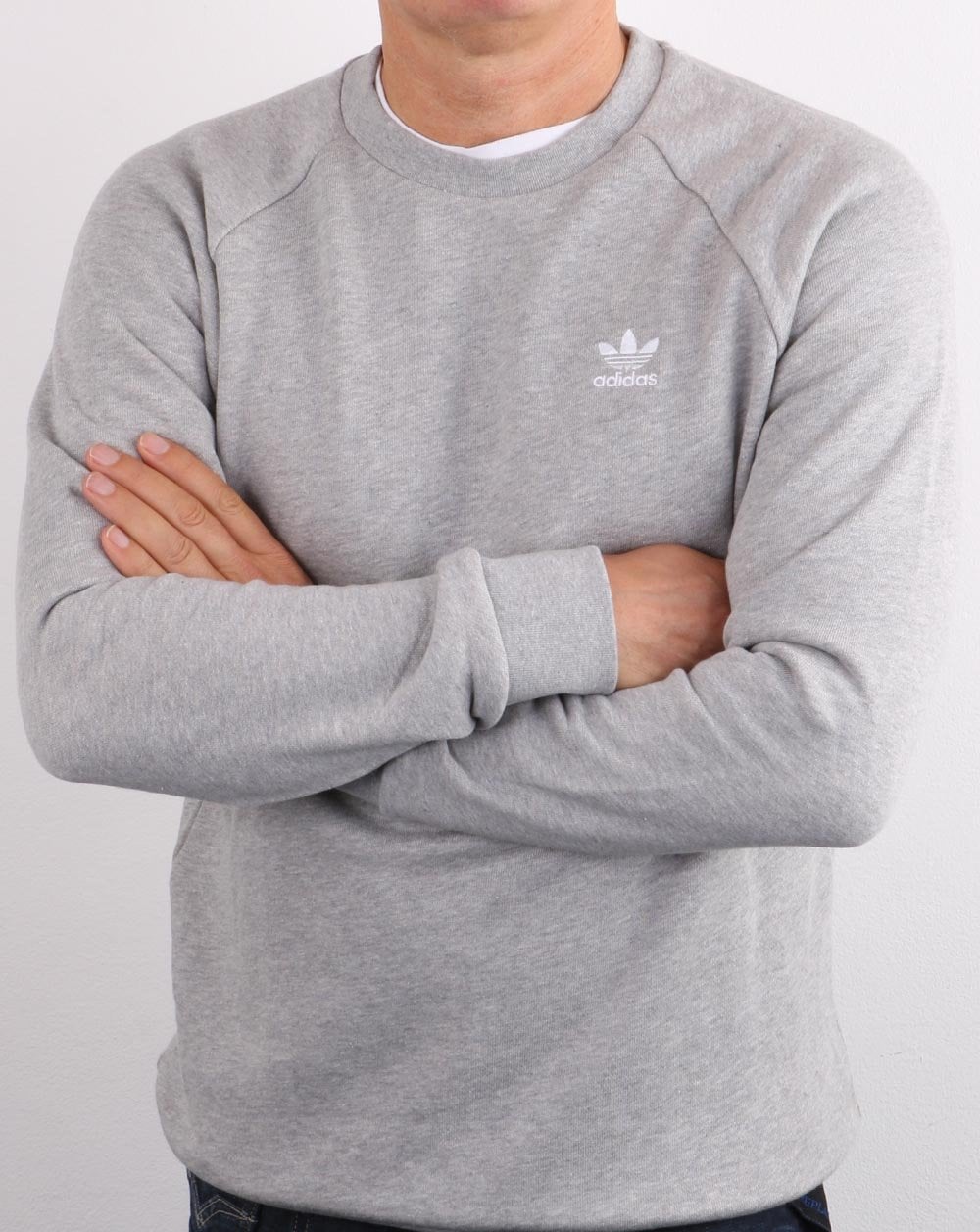 Adidas Originals Essential Crew Sweatshirt Grau Heather