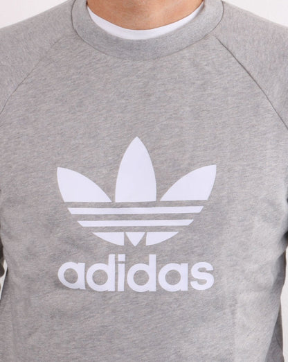 Adidas Originals Trefoil Crew Sweatshirt Grau Heather