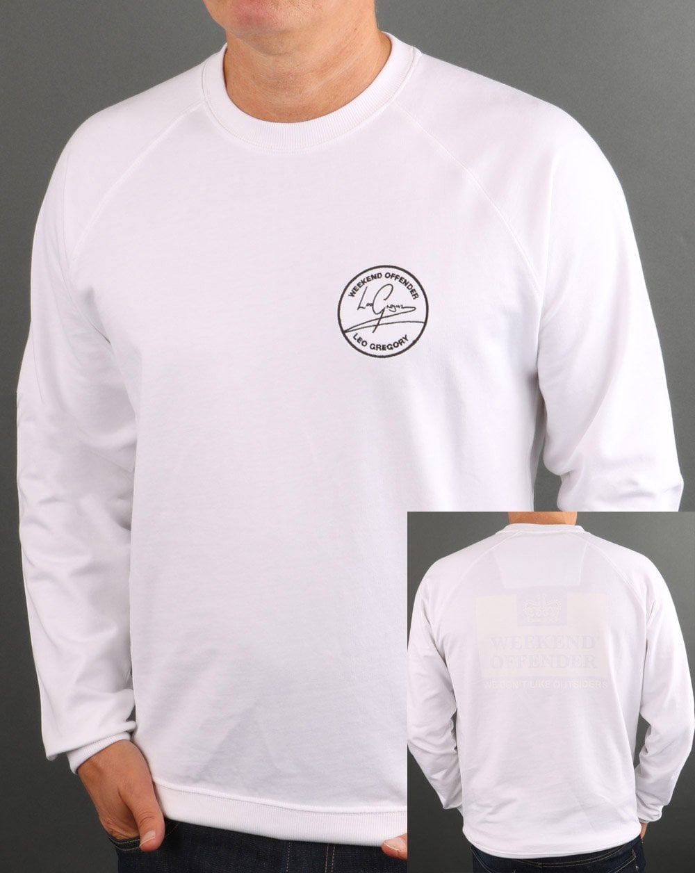 Weekend Offender Leo Gregory Sweatshirt Weiß