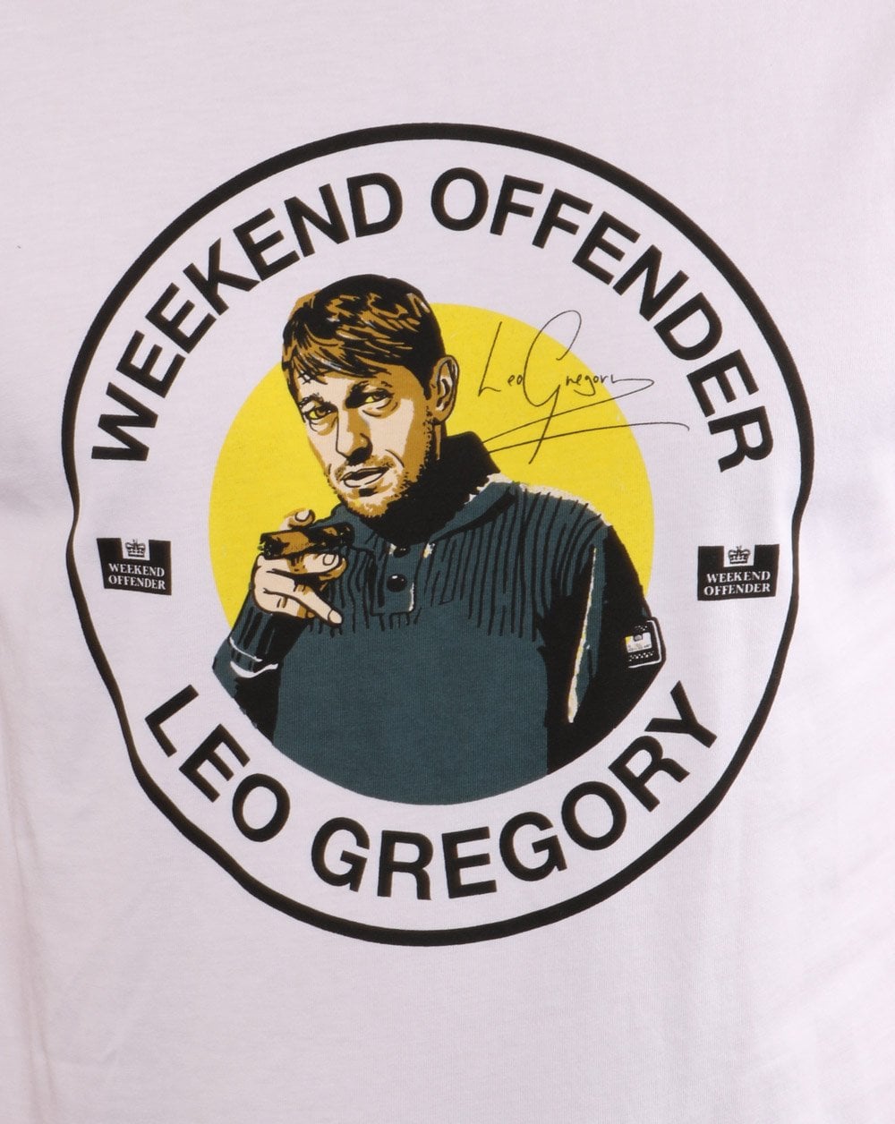 Weekend Offender Leo Gregory T-Shirt Weiß