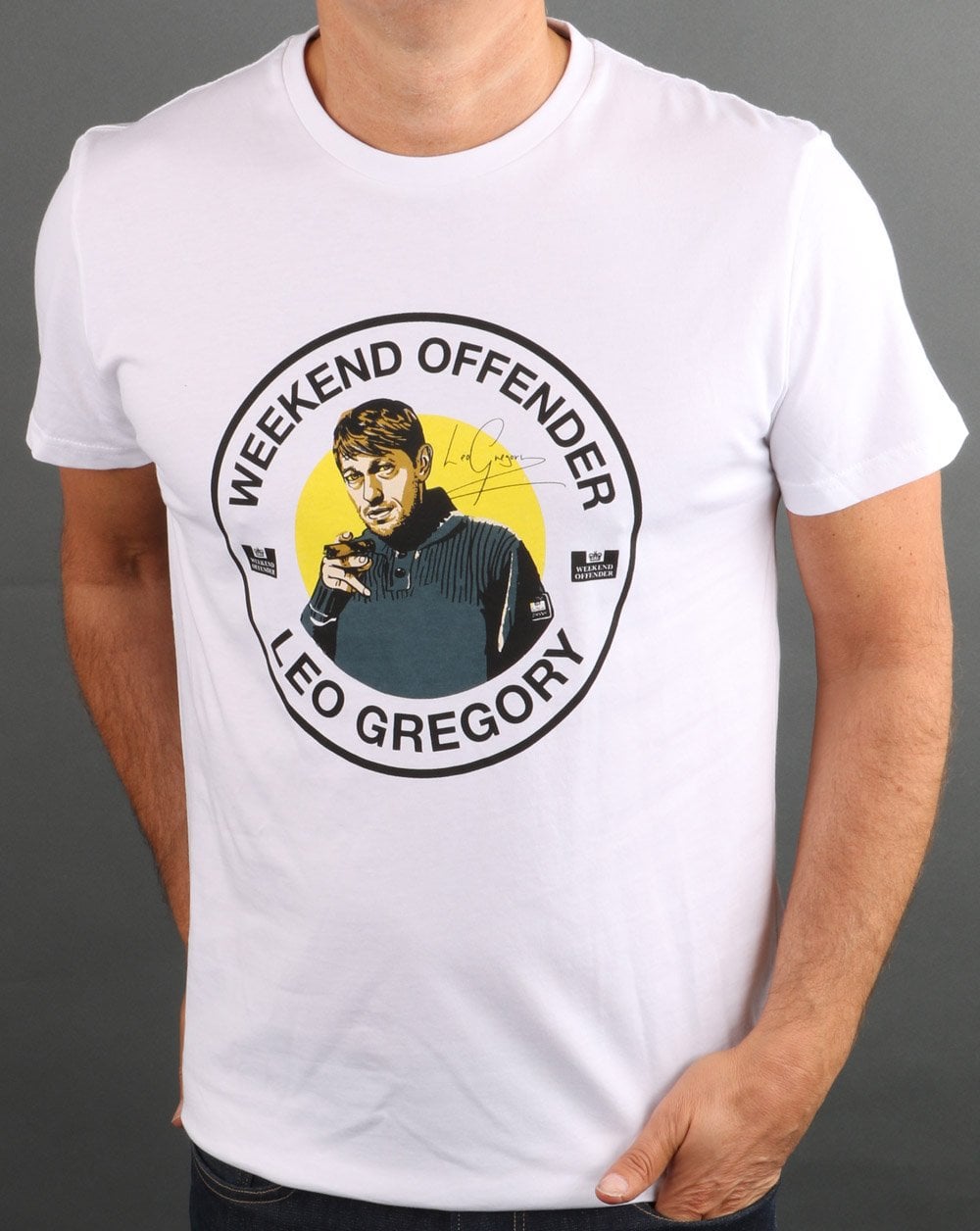 Weekend Offender Leo Gregory T-Shirt Weiß