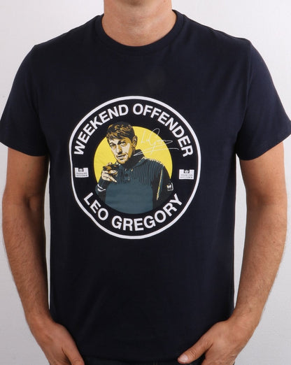 Weekend Offender Leo Gregory T-Shirt Marineblau