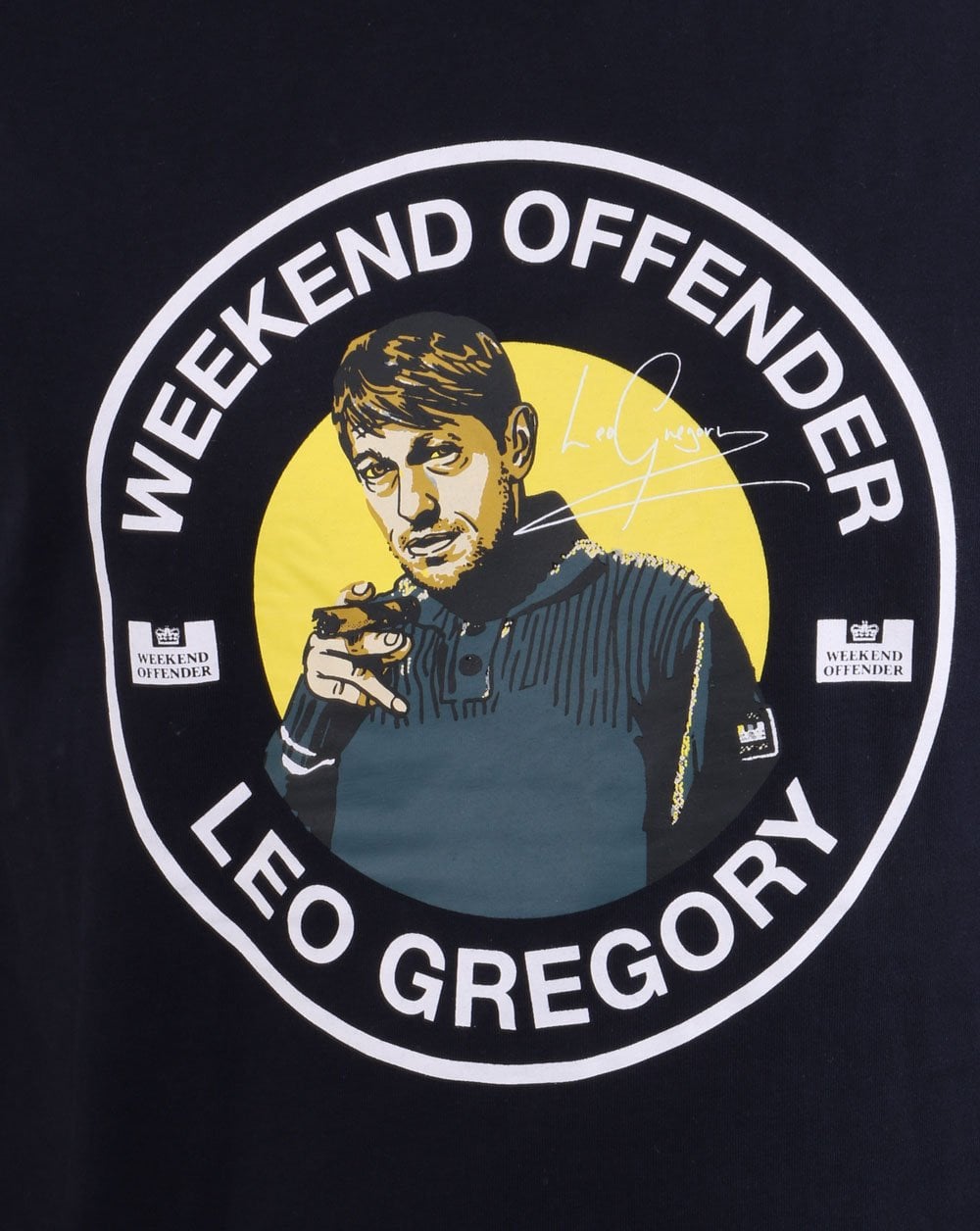 Weekend Offender Leo Gregory T-Shirt Marineblau