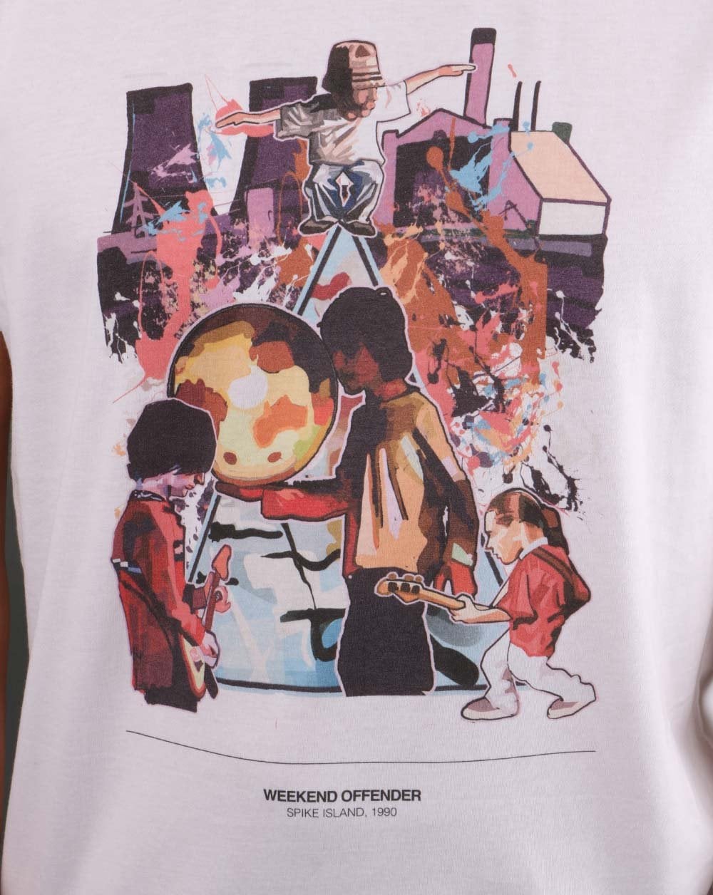 Weekend Offender Spike Island T-shirt White