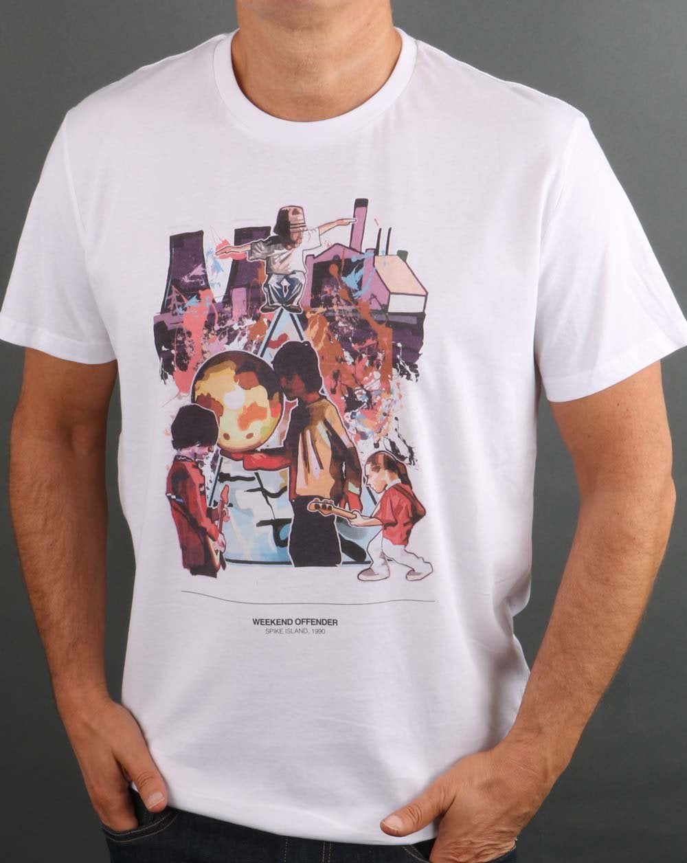 Weekend Offender Spike Island T-shirt White