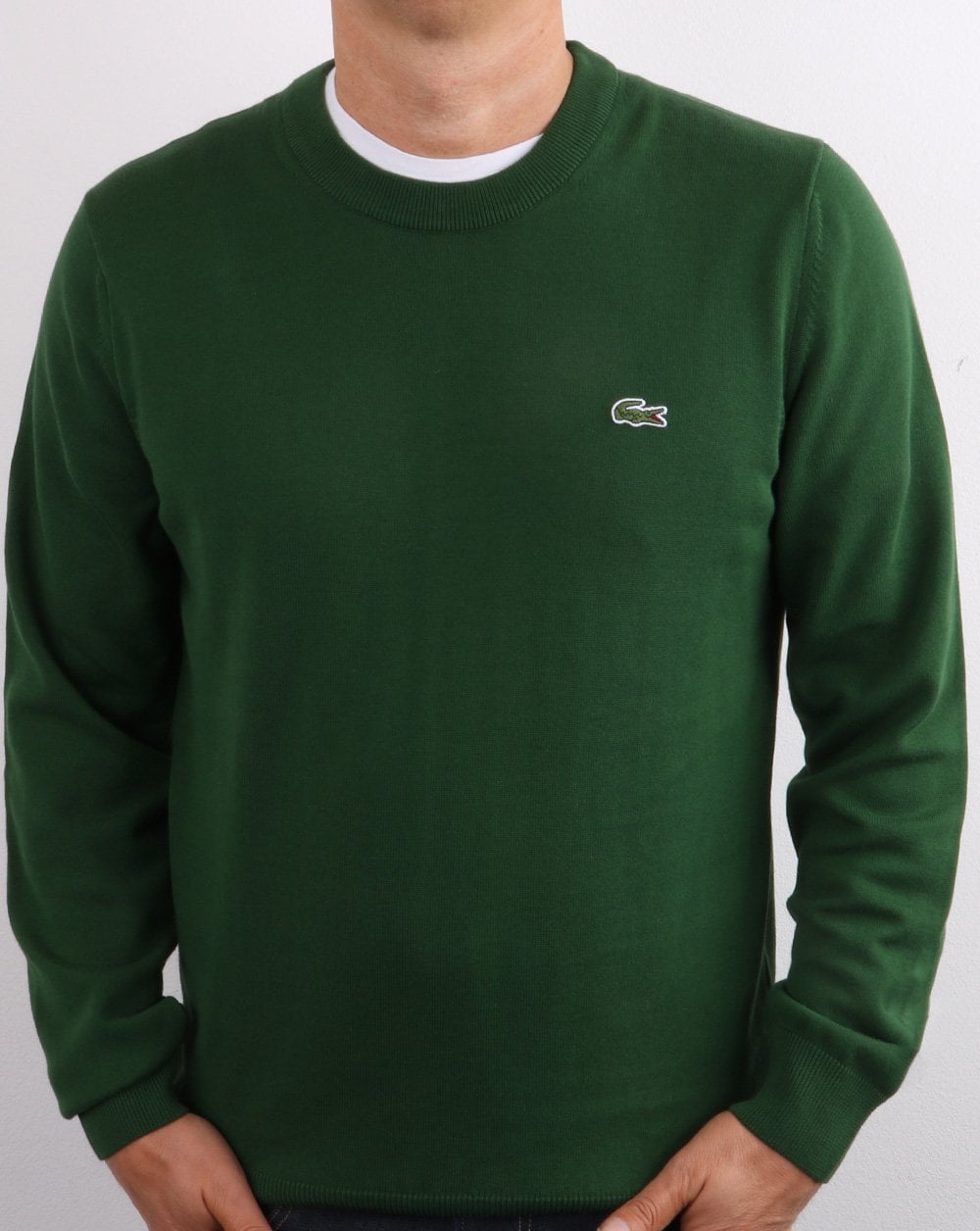 Lacoste Rundhalspullover Grün