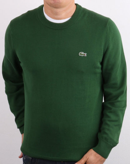 Lacoste Rundhalspullover Grün
