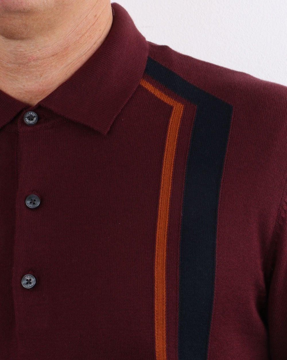 Ben Sherman – Langärmliges Poloshirt mit Streifen