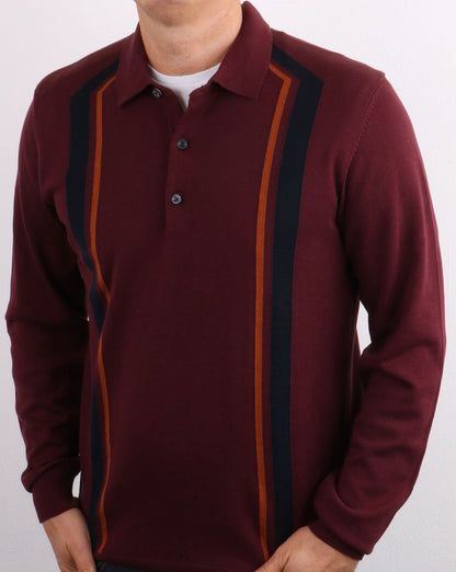 Ben Sherman – Langärmliges Poloshirt mit Streifen