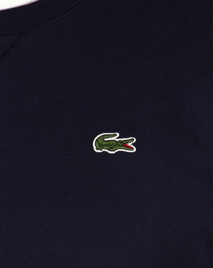 Lacoste – Sweatshirt mit Rundhalsausschnitt, Marineblau