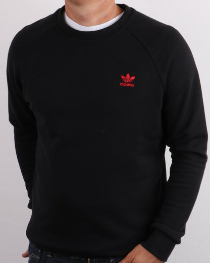 Adidas Originals Crew Sweat Schwarz/Rot