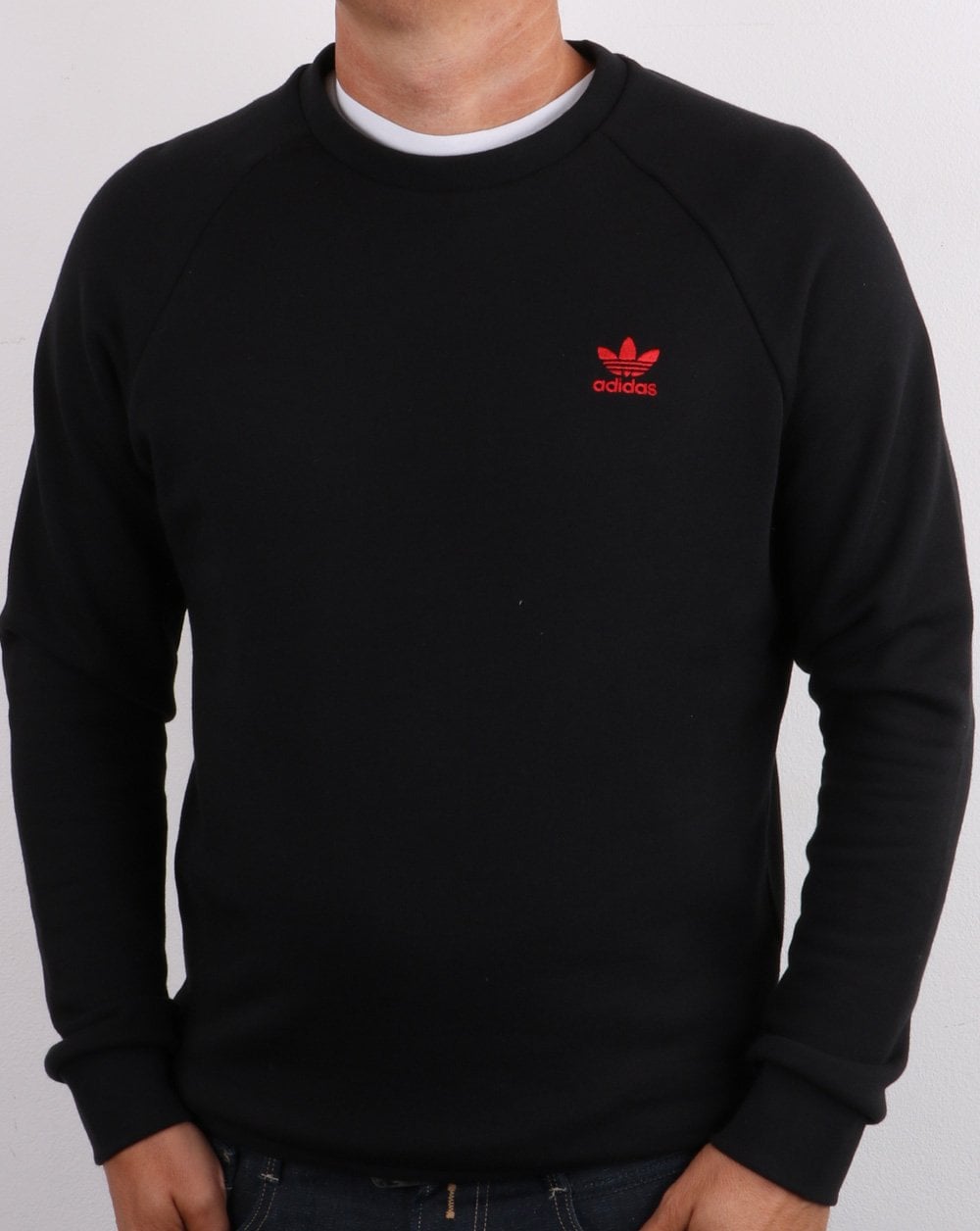 Adidas Originals Crew Sweat Schwarz/Rot