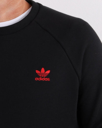 Adidas Originals Crew Sweat Schwarz/Rot