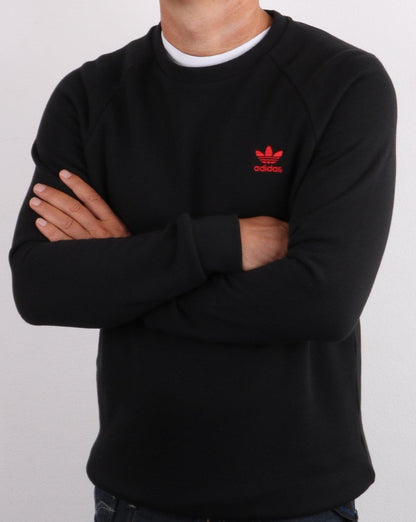 Adidas Originals Crew Sweat Schwarz/Rot