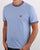 Trojan Tipped Pique T-shirt Sky
