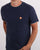 Trojan Tipped Pique T-shirt Navy