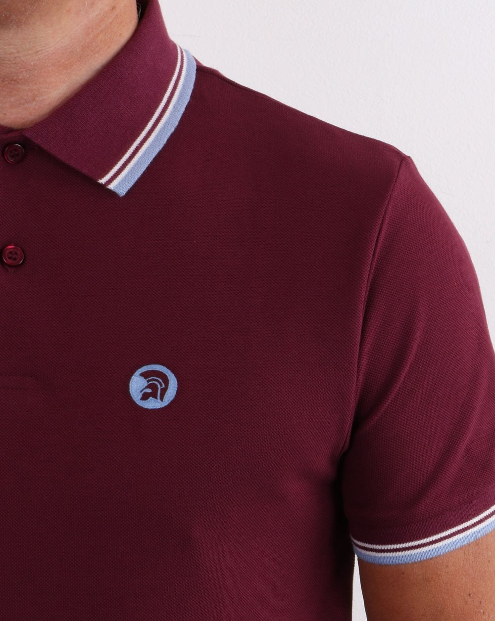 Trojan Classic Tipped Poloshirt Port