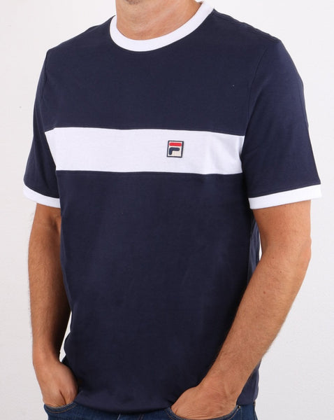 Fila Vintage Joshua T Shirt Navy