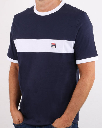 Fila Vintage Joshua T-Shirt Marineblau