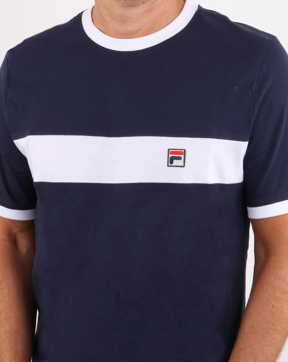 Fila Vintage Joshua T-Shirt Marineblau