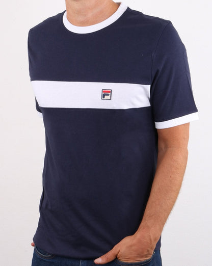 Fila Vintage Joshua T-Shirt Marineblau