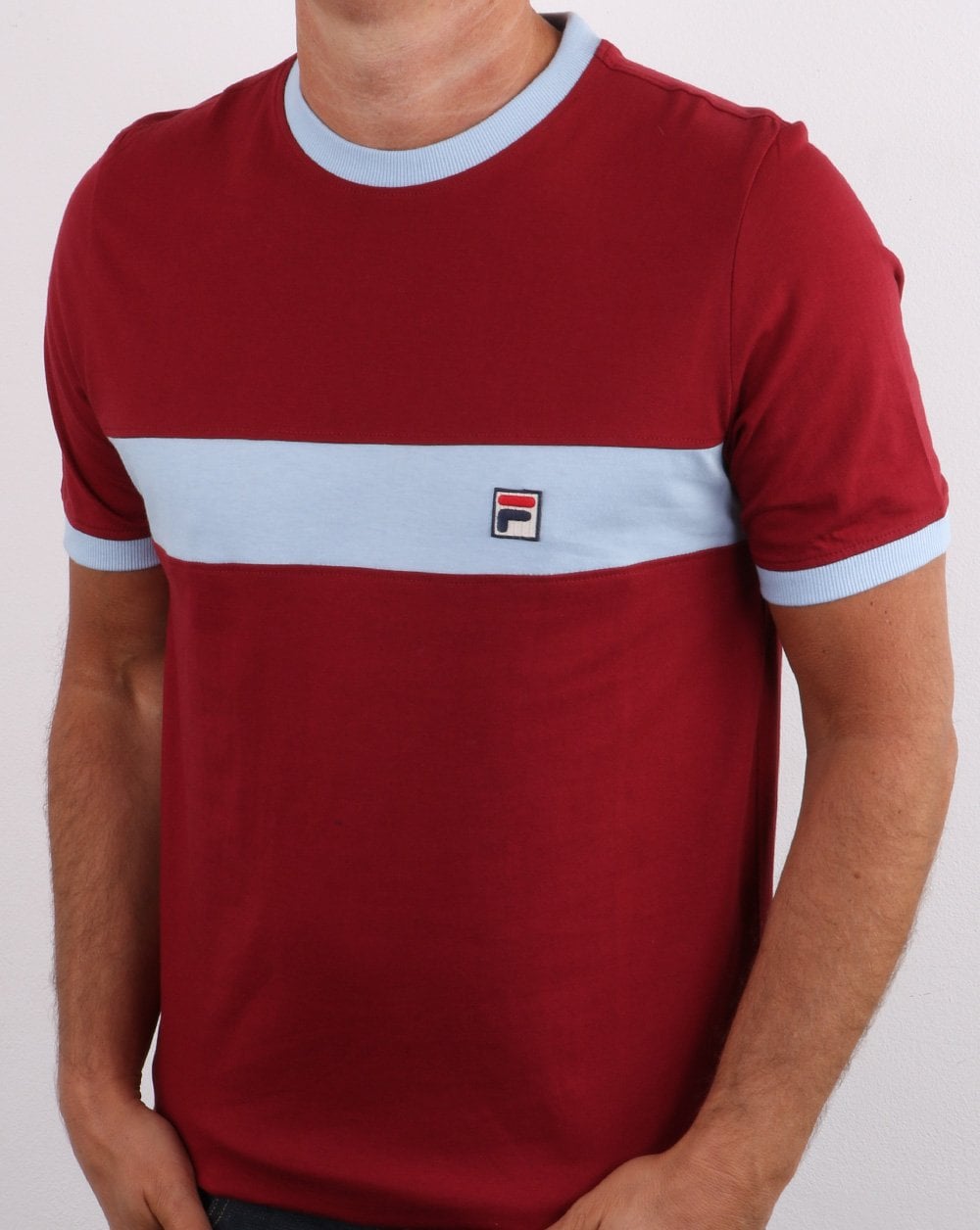 Fila Vintage Joshua T Shirt Claret