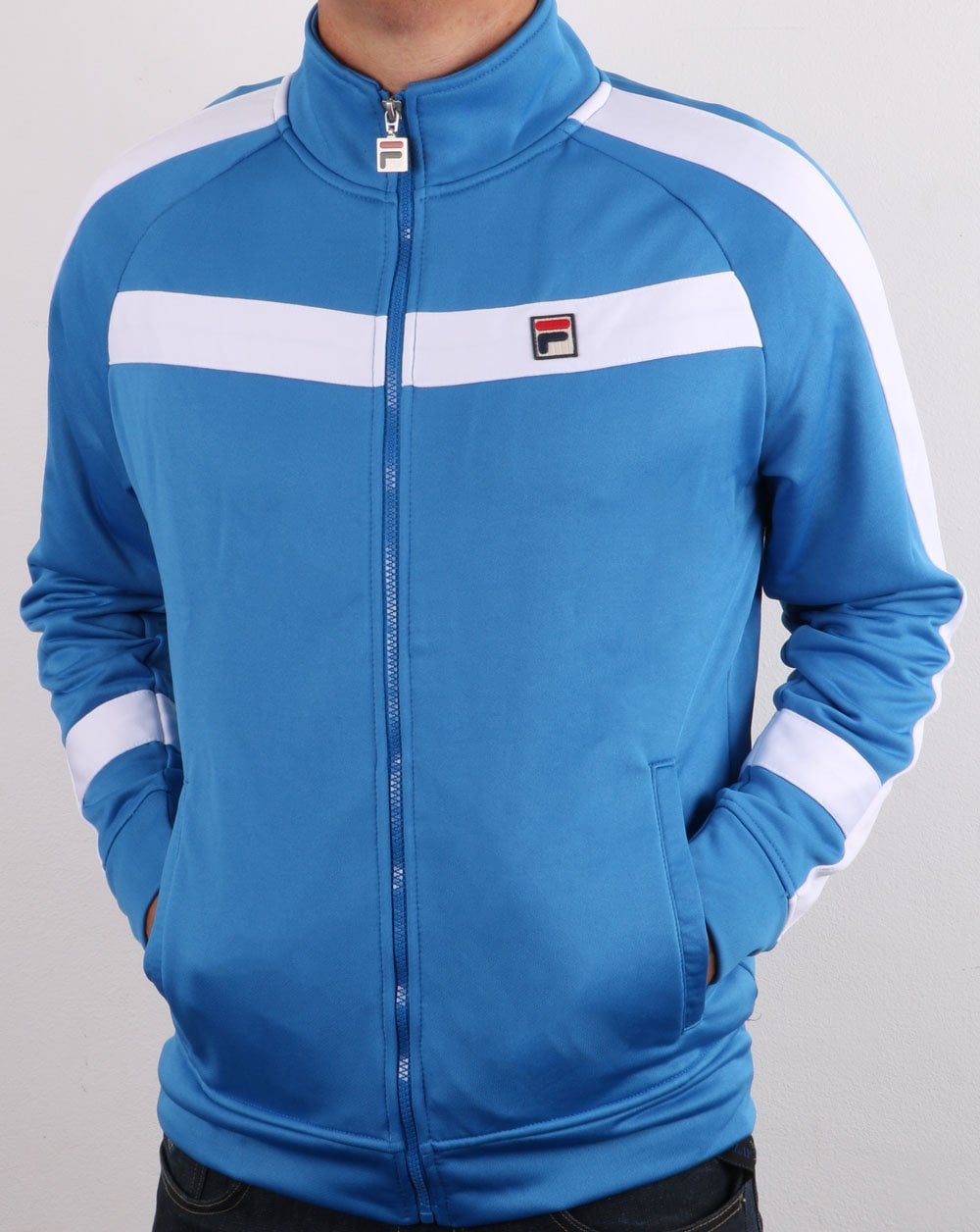 Fila Vintage Renzo Trainingsjacke Blau/Weiß
