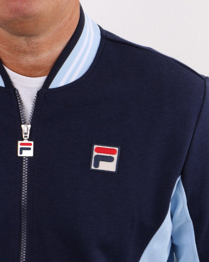 Fila Vintage Settanta Trainingsoberteil mit exklusivem Pro-Badge in Marineblau