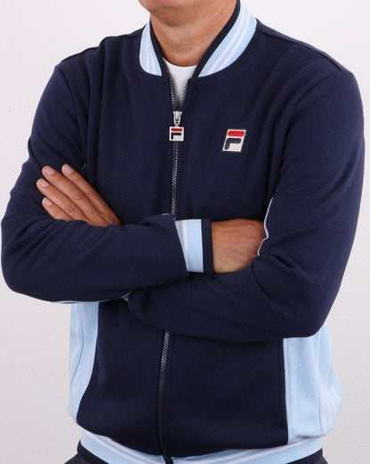 Fila Vintage Settanta Trainingsoberteil mit exklusivem Pro-Badge in Marineblau