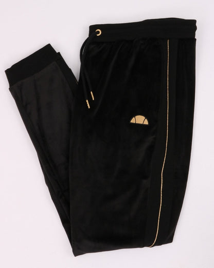 Ellesse – Velours-Trainingshose in Schwarz