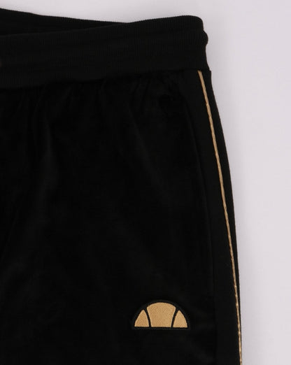 Ellesse – Velours-Trainingshose in Schwarz